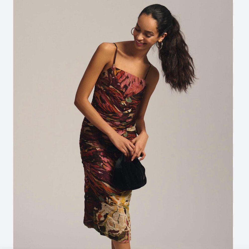 Anthropologie NWT Square Neck Sheath Dress NWT By LetMeBe